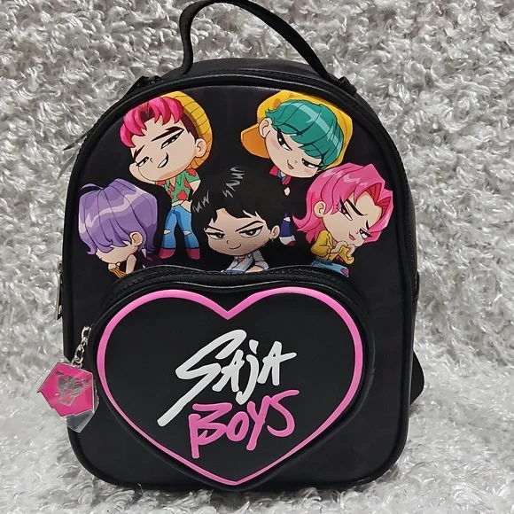 NWT KPop Demon Hunters Saja Boys Mini Backpack - Picture 1 of 12